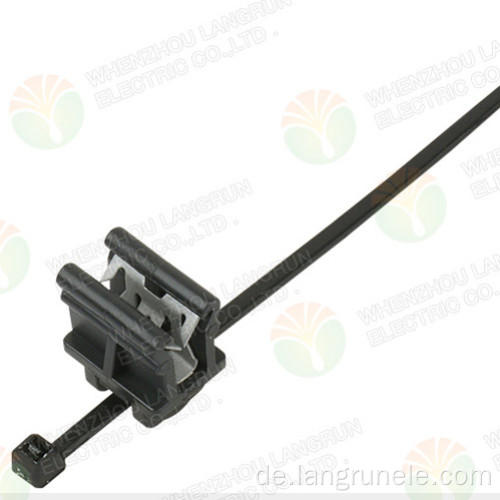 T18REC10SDSet 100 -mm -Nylonkabelbindung mit Kantenclip